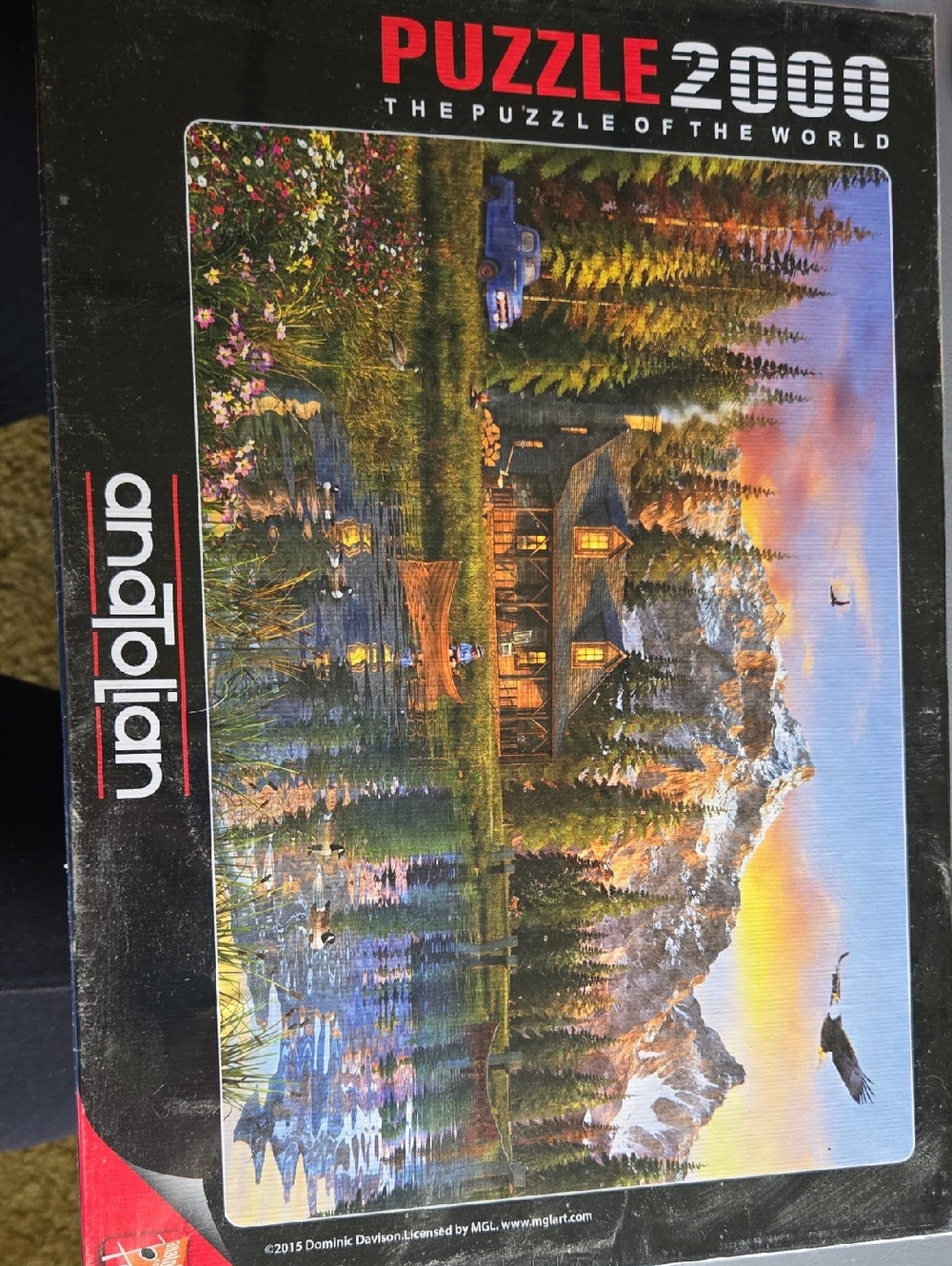 Puzzle 2000 Cabin Lodge Jigsaw Puzzle - Black